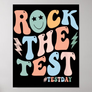 Poster Jour d'essais Test Retro Motivational Teacher St