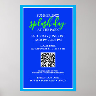 Poster Jour d'été à l'aube au parc   Evénement extérieur