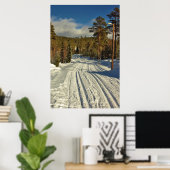 Poster Jour d'hiver en Suède (Bureau à domicile)