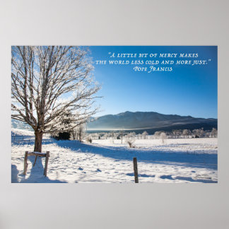 Poster Jour d'hiver froid et miséricorde