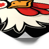 Poster Jour du Canada Drapeau canadien Feuille d'érable P (Coin)