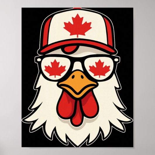 Poster Jour du Canada Drapeau canadien Feuille d'érable P (Devant)