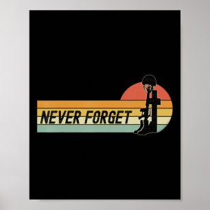 Poster Jour du Souvenir Souvenons-nous de nos Militaires 