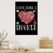 Poster Jour du Tricot du Crochet de fil (Cuisine)