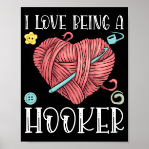 Poster Jour du Tricot du Crochet de fil
