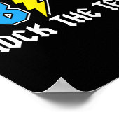 Poster Jour Enseignant Motivation Étudiant Retro Rock The (Coin)