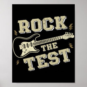 Poster Jour Enseignant Rock Le Test Guitare Enseignant Te