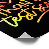 Poster Jour Enseignant Tie Dye Vous Êtes Plus Qu'Un Test  (Coin)