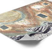 Poster Jour et nuit Paysage Abstrait Imprimer (Coin)