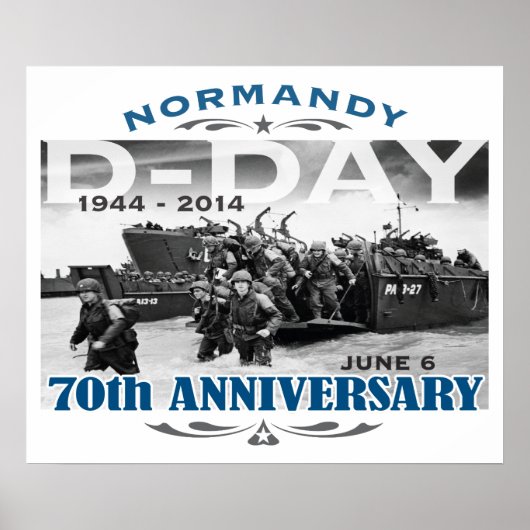Poster Jour J 70e anniversaire Bataille de Normandie (Devant)