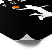 Poster Jour M du jeu de devis du joueur de basket-ball (Coin)