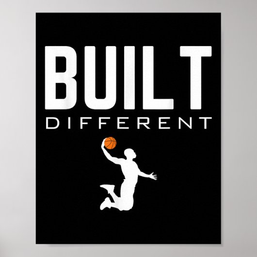 Poster Jour M du jeu de devis du joueur de basket-ball (Devant)