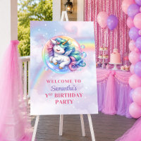 Jour Magique Licorne Fille Anniversaire Bienvenue