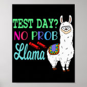 Poster Jour No Prob Llama Jour d'essai Aucun problème Jou (Devant)