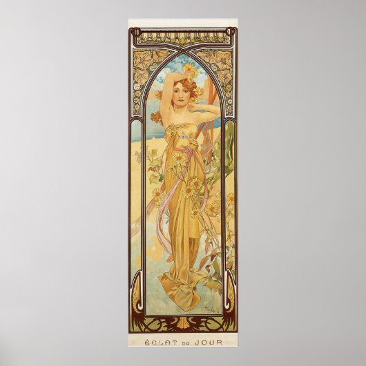 Poster Jour par Alfons Mucha (Devant)