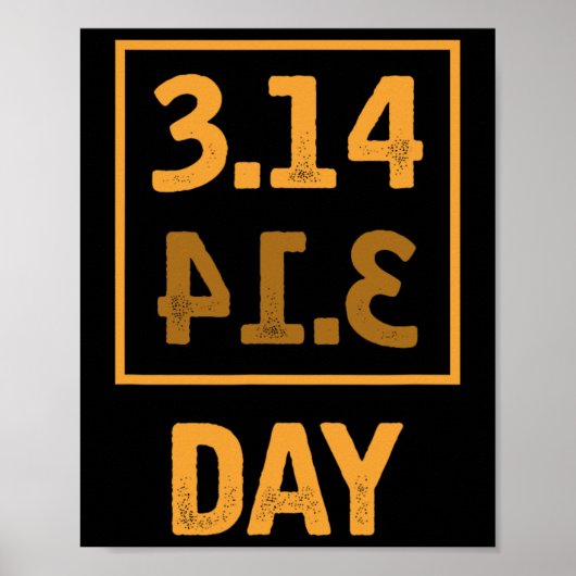 Poster Jour Pi - 3,14 = Coïncidence À secteurs (Devant)
