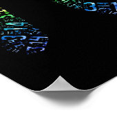 Poster Jour Pi 3.14 Geek mathématique coloré (Coin)
