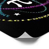 Poster Jour Pi 3.14 Jour Pi Amusant Math Lover Joyeux Jou (Coin)