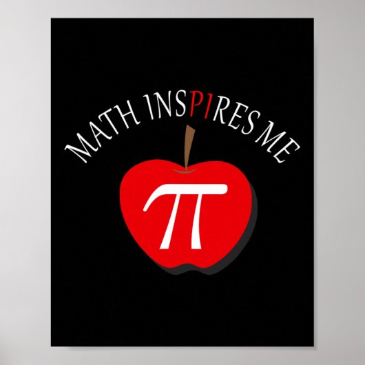 Poster Jour Pi 3.14 Les Maths Drôle M'Inspirent (Devant)
