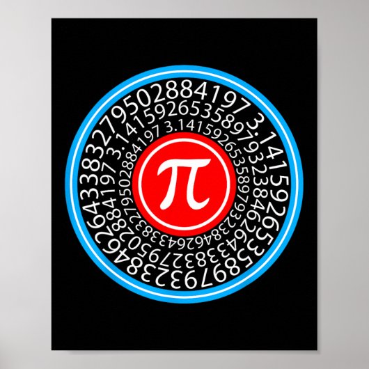 Poster Jour Pi - Drôle Jour Pi Pour Le Geek Math (Devant)