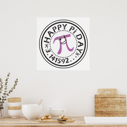 Poster Jour Pi Joyeux © - Funny Pi (Cuisine)