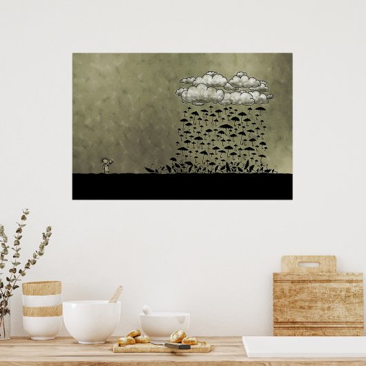 Poster jour pluvieux (Cuisine)