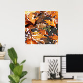 Poster Jour Pluvieux Feuilles (Bureau à domicile)