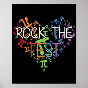Poster Jour Rock Le Test de l'enseignant Jour Rainbow Tea