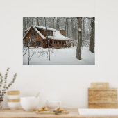 Poster Journal Cabine en hiver (Cuisine)