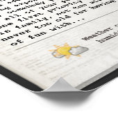 Poster Journal de fête des pères (personnalisable) (Coin)