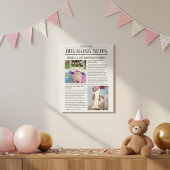 Poster Journal de première page pour le premier anniversa