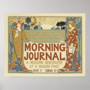Poster Journal du matin Un journal moderne