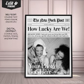 Poster Journal Personnalisé Imprimer 'Comme nous avons de