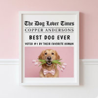 Journal personnalisé « Meilleur chien du monde »
