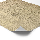 Poster Journal vintage (Coin)