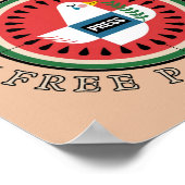 Poster Journalistes libres Palestine libre (Coin)