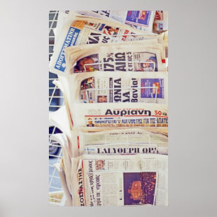 Poster Journaux grecs