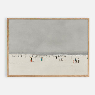 Poster Journée à la plage. Vintage