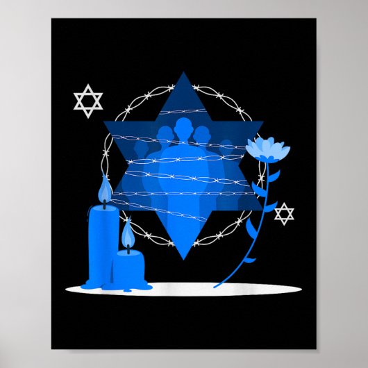 Poster Journée commémorative de l'Holocauste - Yom Hashoa (Devant)