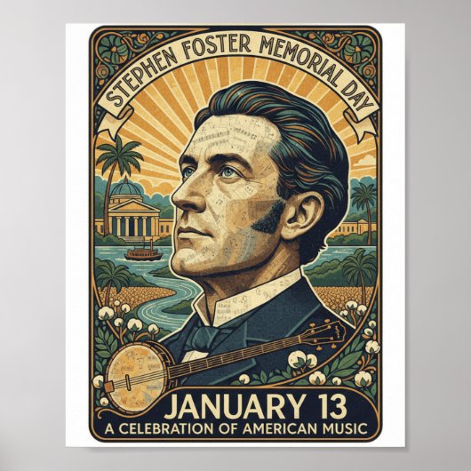 Poster Journée commémorative Stephen Foster (Devant)