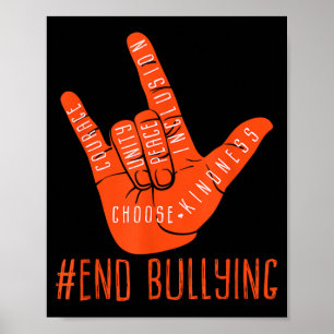 Poster Journée contre l'intimidation Orange Kids 2022 Ant
