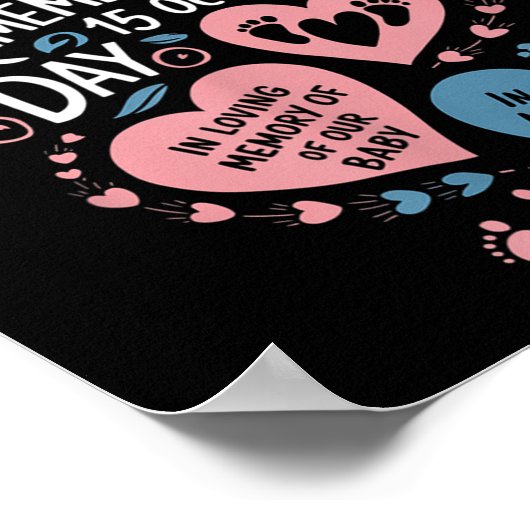 Poster Journée de commémoration de la perte de grossesse  (Coin)