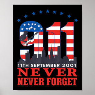 Poster Journee de commemoration du 11 septembre 2001 Ne j