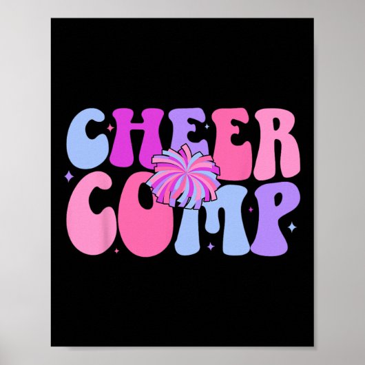 Poster Journée de compétition de cheerleading Groovy Chee (Devant)