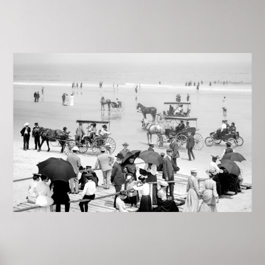 Poster Journée de détente à Daytona Beach, Floride 1904 (Devant)