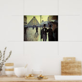 Poster Journée de la Pluie de Paris par Gustave Caillebot (Cuisine)