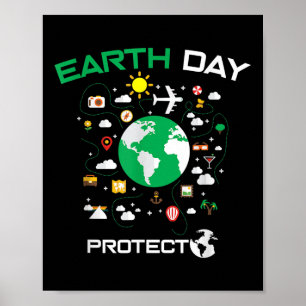 Poster Journée de la Terre 2022 Protection de l'environne