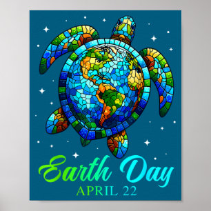 Poster Journée de la Terre 2026 restaurer la Terre art de