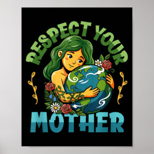 Poster Journée de la Terre conscience du changement clima