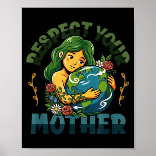 Poster Journée de la Terre sensibilisation au changement